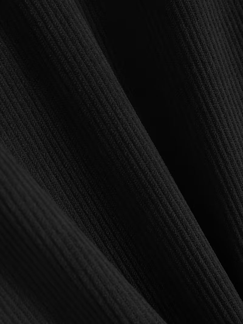 Men's Corduroy-Textured Hooded Zip Jacket with Contrast Color Premium fit, soft feel, breathable comfort, everyday style for men