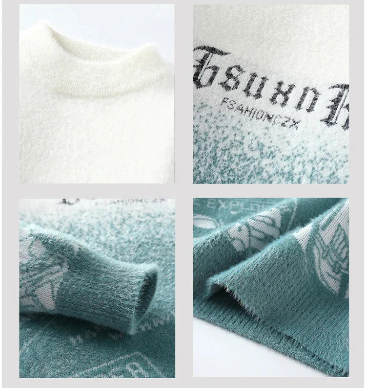 Pullovers Men's Clothing Sweater For Men Autumn Fashion Men's Sweat-shirt Knit Casual Hombre Warm Solid Spring Male Streetwear