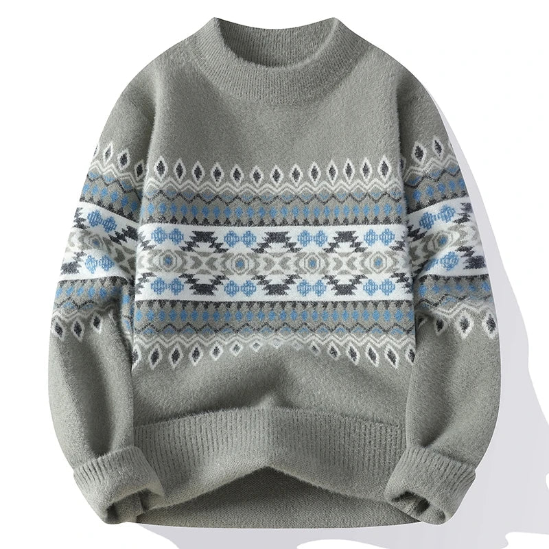 2024 winter new style men's sweater knitted long sleeve Men Sweaters Thicken Warm wool pullovers Sweater male clothing M-4XL