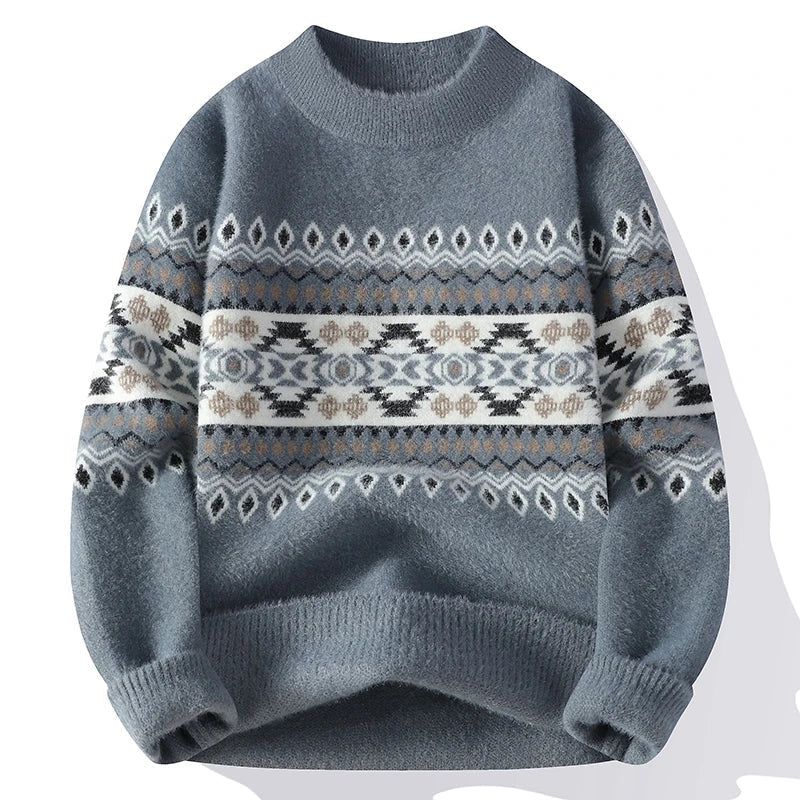2024 winter new style men's sweater knitted long sleeve Men Sweaters Thicken Warm wool pullovers Sweater male clothing M-4XL