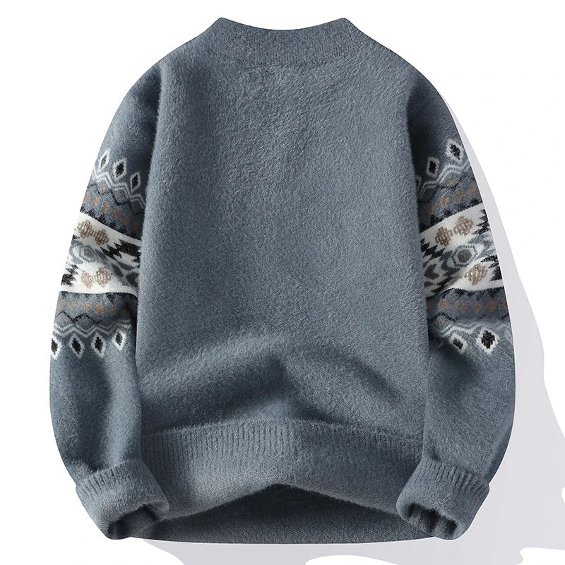 2024 winter new style men's sweater knitted long sleeve Men Sweaters Thicken Warm wool pullovers Sweater male clothing M-4XL