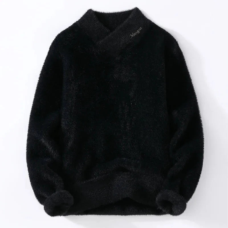 Sweaters men winter korean style mens warm sweater V-neck men sweaters autumn Men's wool pullovers men full size M-XXXL