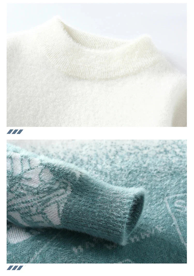 Pullovers Men's Clothing Sweater For Men Autumn Fashion Men's Sweat-shirt Knit Casual Hombre Warm Solid Spring Male Streetwear